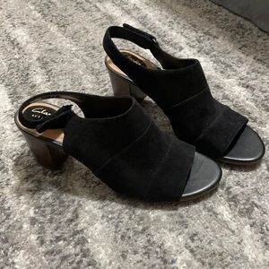 Black Open Toe Heel